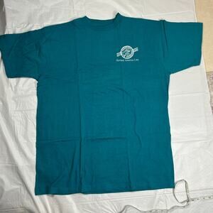 NWT Vintage 90s Holland America "Passport to Fitness" Teal T-Shirt - Men's XL